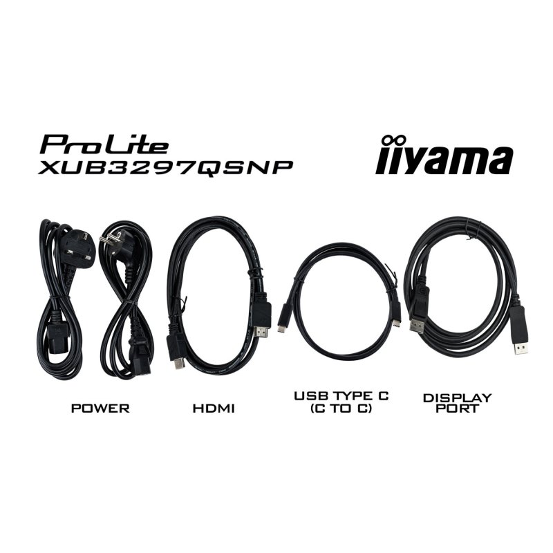 iiyama ProLite XUB3297QSNP-B1 écran plat de PC 81,3 cm (32") 2560 x 1440 pixels Quad HD LED Noir