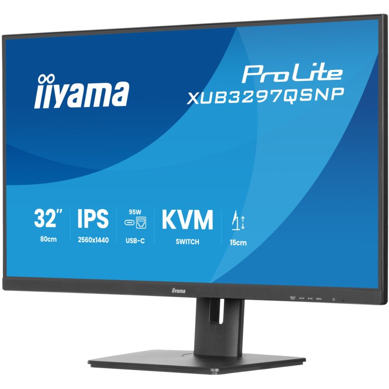 iiyama ProLite XUB3297QSNP-B1 écran plat de PC 81,3 cm (32") 2560 x 1440 pixels Quad HD LED Noir