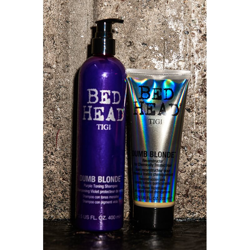 Bed Head by Tigi Dumb Blonde Purple Toning Shampoo for Blonde Hair 400ml