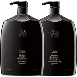 Oribe Signature Shampoo and Conditioner Set with Pumps 33.8oz