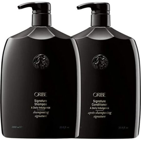 Oribe Signature Shampoo and Conditioner Set with Pumps 33.8oz