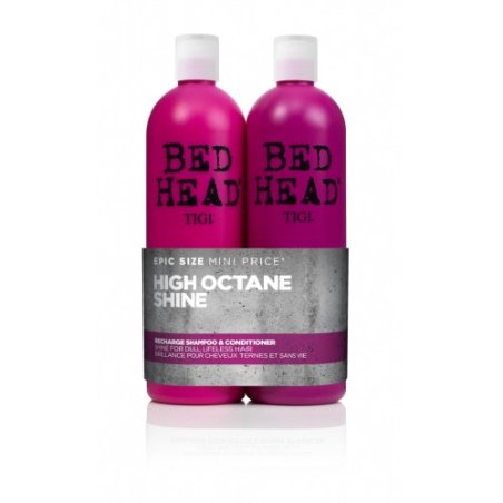 Bed Head by Tigi Recharge Shine Shampoo and Conditioner for Shiny Hair 750ml - Pack of 2