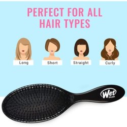 Wet Brush Original Detangler Hair Brush Classic Black Exclusive Ultra-soft IntelliFlex Bristles Glide Through Tangles