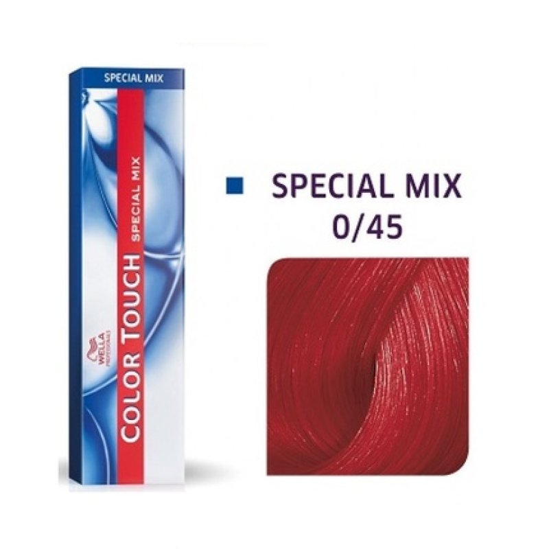 Wella Professionals Color Touch Special Mix Ammonia-Free Semi-Permanent Hair Dye 045 Red Mahogany - 60 Ml
