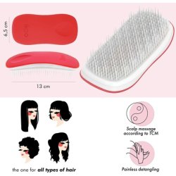 Ikoo Home White Paradise Hairbrush, Brush, Massage Hairbrush, Soft