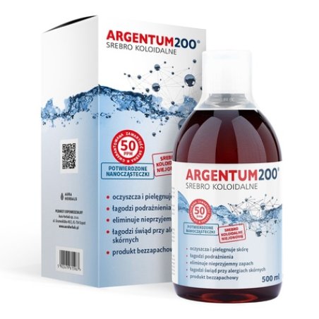 Aura Herbals Argentum200 Sebro Colloidal 50ppm Tonic 500ml