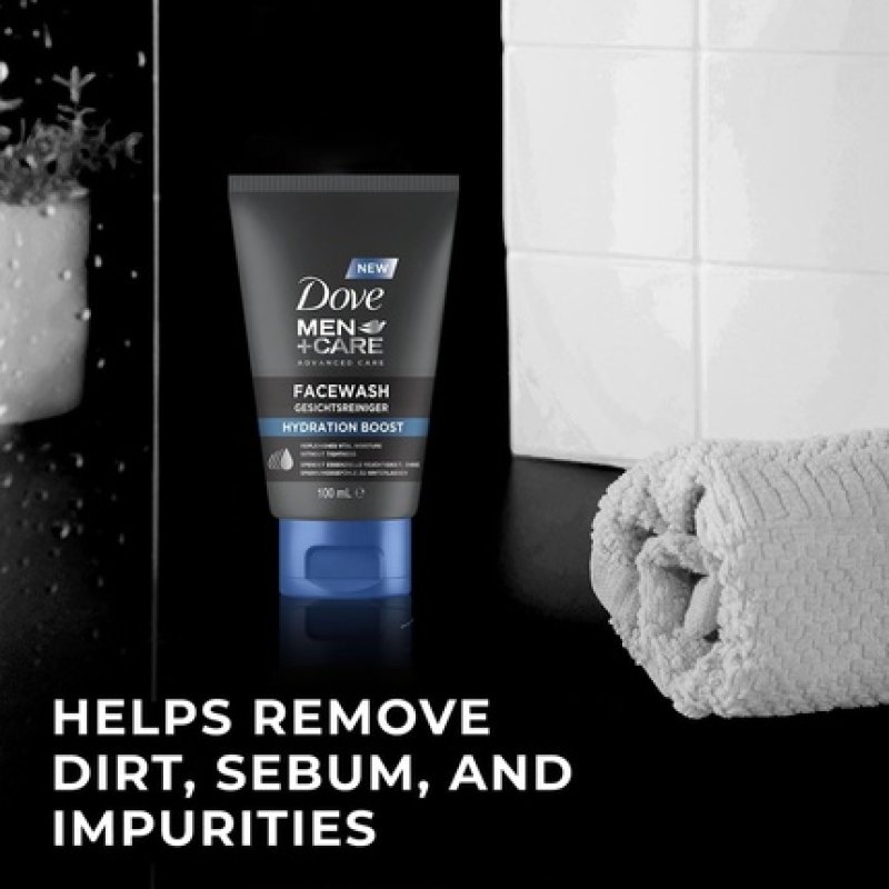 Dove Men Care Hydration Boost Facewash - Facial Cleanser