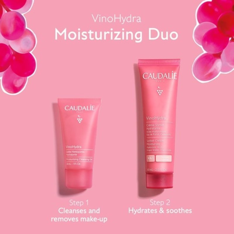 Caudalie Moisturizing Duo Vinohydra Sorbet Cream 60ml