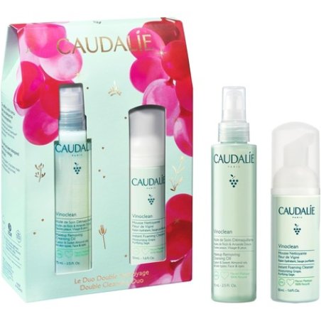 Caudalie Double Cleansing Duo Set Makeup Removing Cleansing Oil 75ml