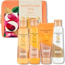 Sanctuary Spa Signature Glow & Go Washbag Luxury Travel Size Skincare Gift Set