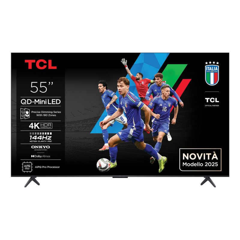TCL 55C69K TV 139,7 cm (55") 4K Ultra HD Smart TV Wifi Métallique