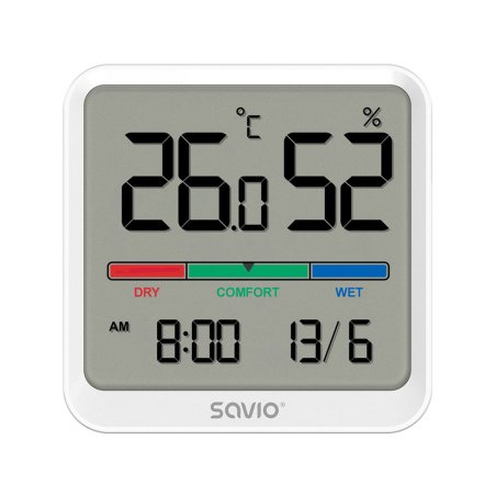 Savio CT-01/W temperature/humidity sensor Indoor Temperature sensor Freestanding