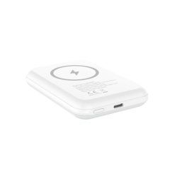 Energizer QM5000 banque d'alimentation électrique Lithium Polymère (LiPo) 5000 mAh Recharge sans fil Blanc