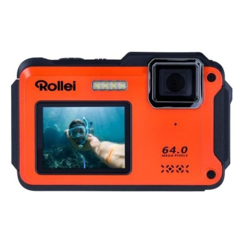 Rollei Sportsline 64 Selfie Appareil-photo compact 64 MP CMOS 9216 x 6912 pixels Orange