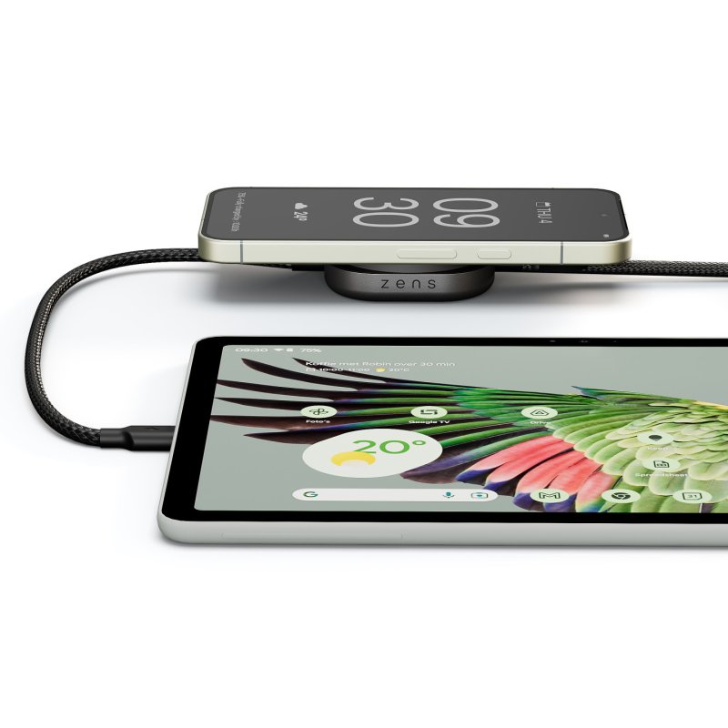 Zens Charging Cable USB C-C Pro 2 - Black Kabelloses Ladegerät - 140 Watt - 2 Ausgabeanschlussstellen (magnetisch, 24