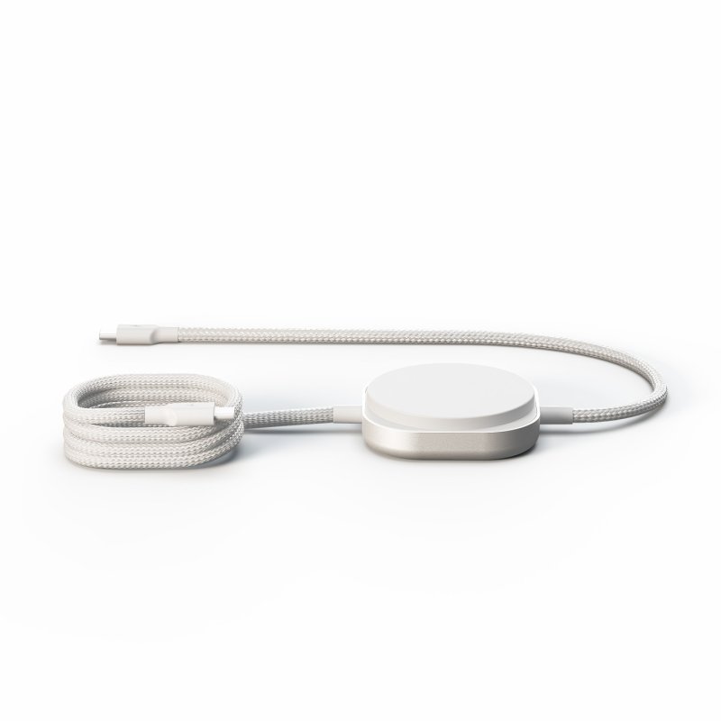 Zens Charging Cable USB C-C Pro 2 - White Kabelloses Ladegerät - 140 Watt - 2 Ausgabeanschlussstellen (magnetisch, 24