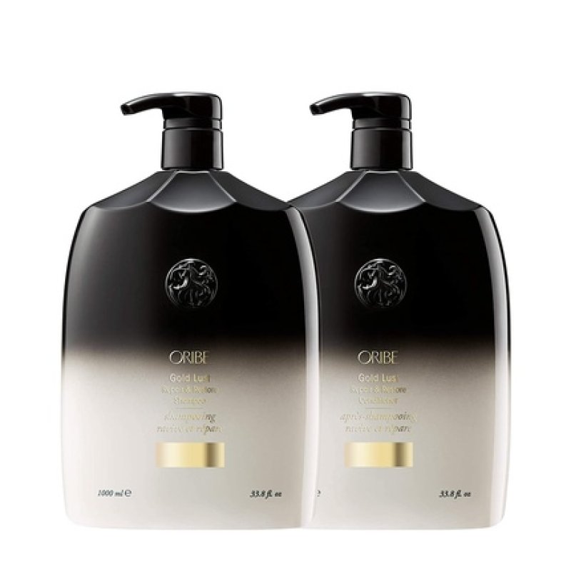 Oribe Gold Lust Repair & Restore Shampoo and Conditioner Bundle Liter Bundle