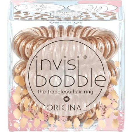 Invisibobble Original Hair Scrunchie "All Roads Lead To Rhino", 3 X Spiral Hair