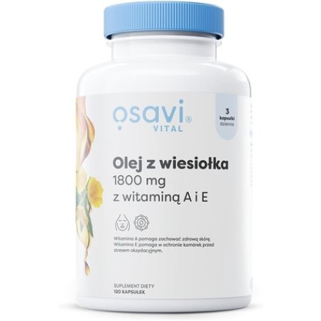 Osavi Evening Primrose Oil with Vitamin A 120 Capsules Cold Pressed