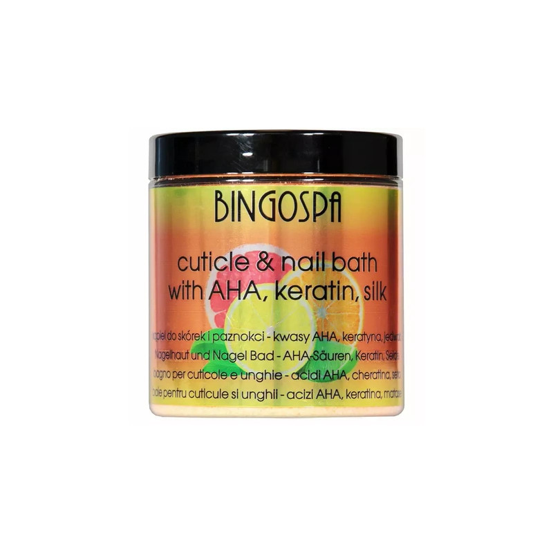 Bingospa Bath For Cuticles And Nails With Aha Acids, Keratin And Silk Proteins