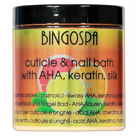Bingospa Bath For Cuticles And Nails With Aha Acids, Keratin And Silk Proteins
