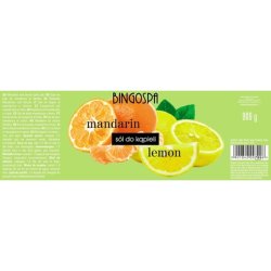 Mandarin & Lemon Bath Salt 900g BINGOSPA