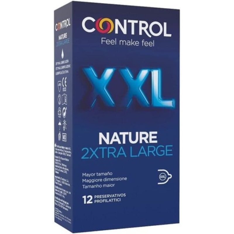 Control Nature XXL Extra Large Condoms - Pack of 12