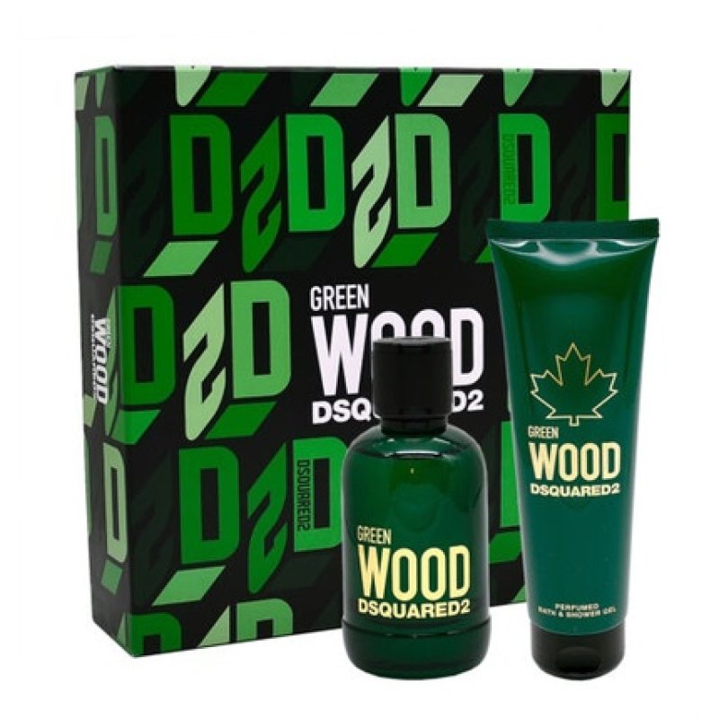Dsquared2 Green Wood 100ml Eau de Toilette & 150ml Shower Gel
