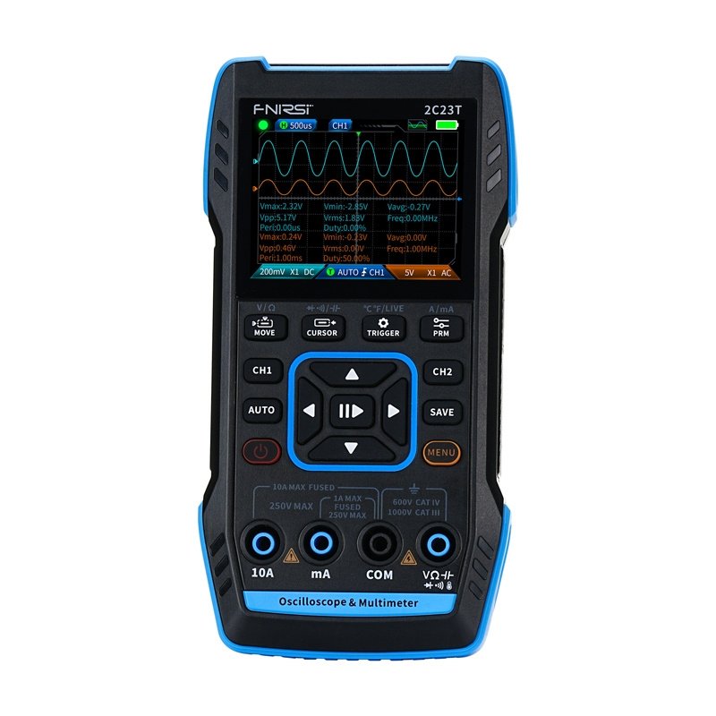 Portable 3-in-1 oscilloscope FNIRSI 2C23T multimeter signal generator