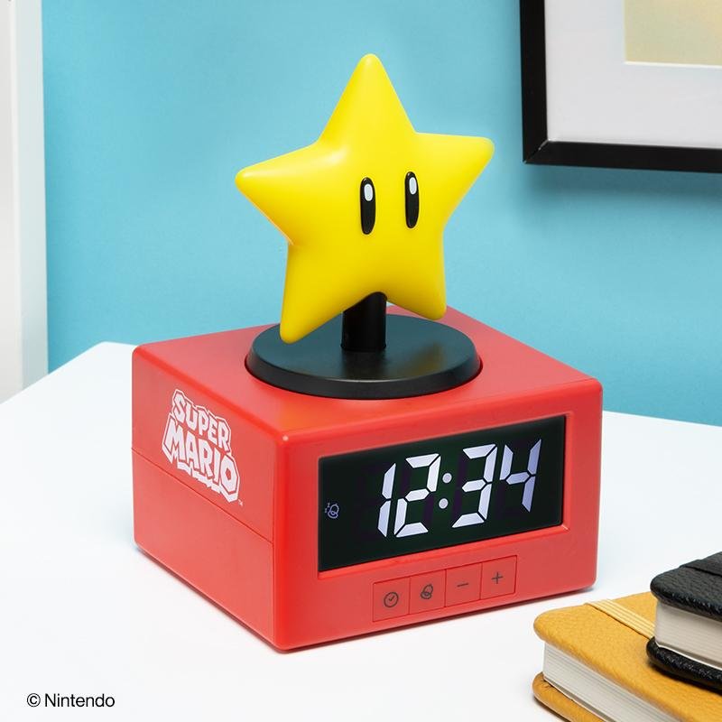 SUPER MARIO - Super Star - Réveil Lumineux Icon 12cm
