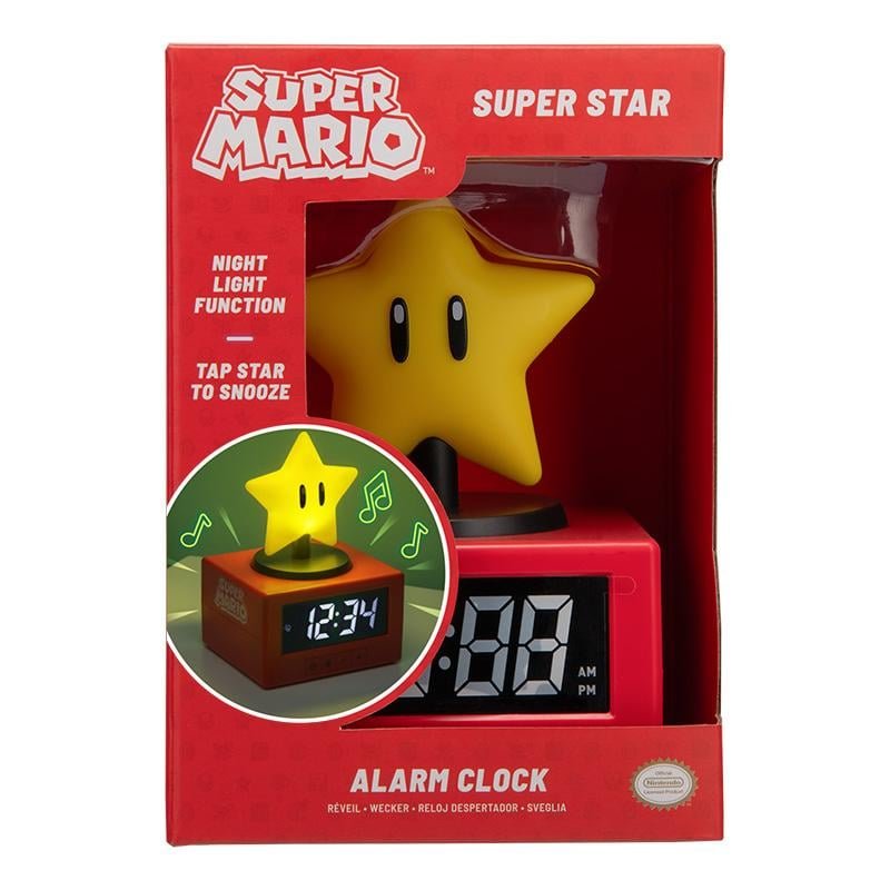 SUPER MARIO - Super Star - Réveil Lumineux Icon 12cm