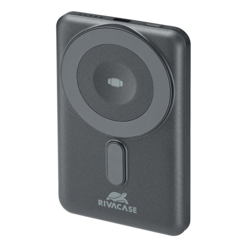 Rivacase VA2607 power bank Lithium Polymer (LiPo) 5000 mAh Wireless charging Black, Grey