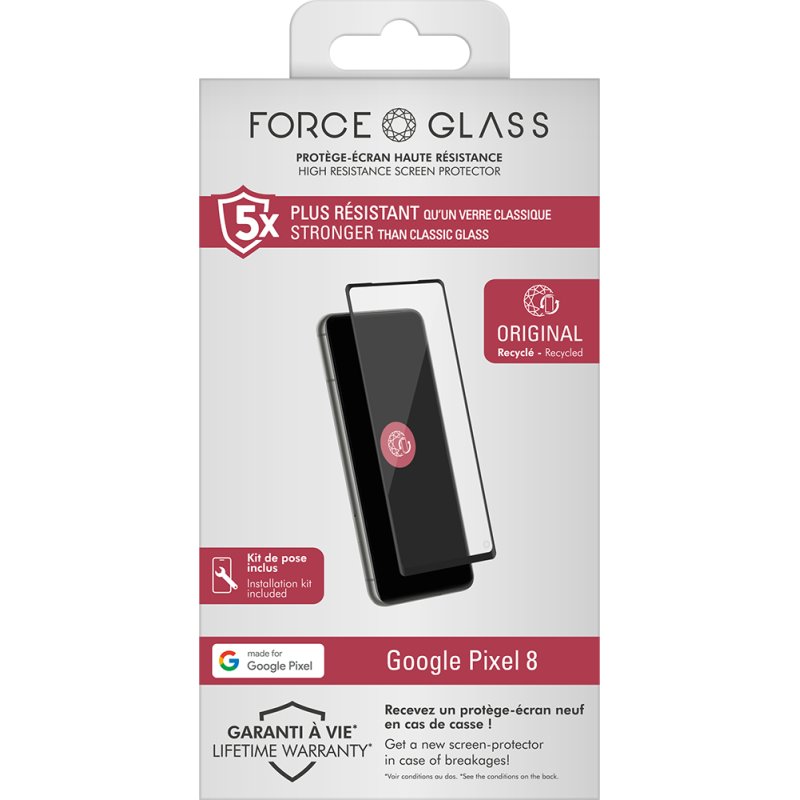 Force Glass FGOGPIXEL8ORIG mobile phone screen/back protector Clear screen protector Google 1 pc(s)