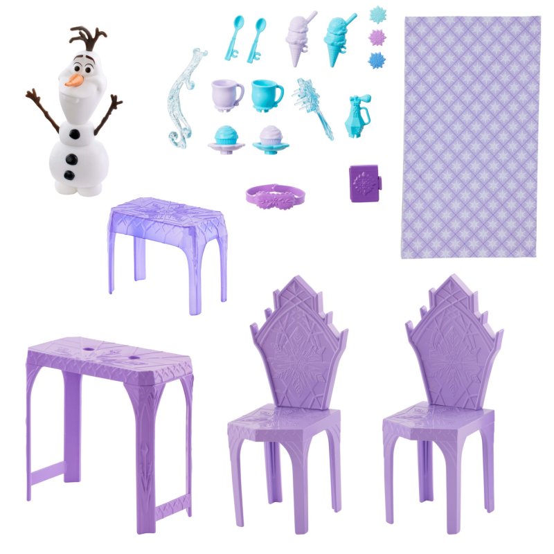 Disney Frozen Elsa’s Frozen Ice Palace Castle Playset with Olaf, 5 Play Areas & 21 Accessories