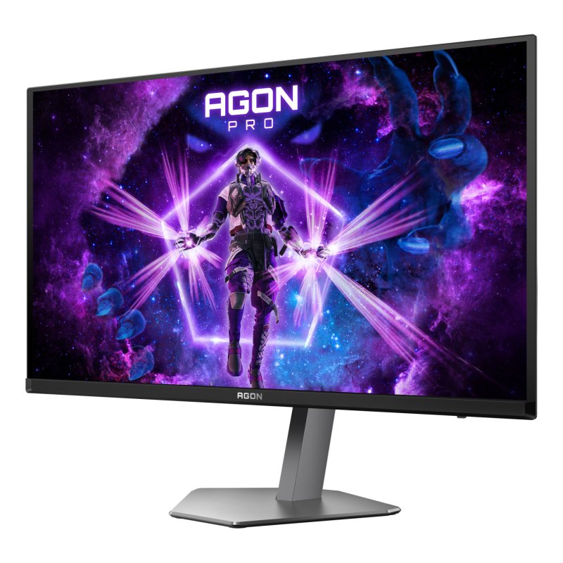 AOC AGON PRO AG276QKD2 computer monitor 67.3 cm (26.5") 2560 x 1440 pixels Quad HD QD-OLED Black, Grey