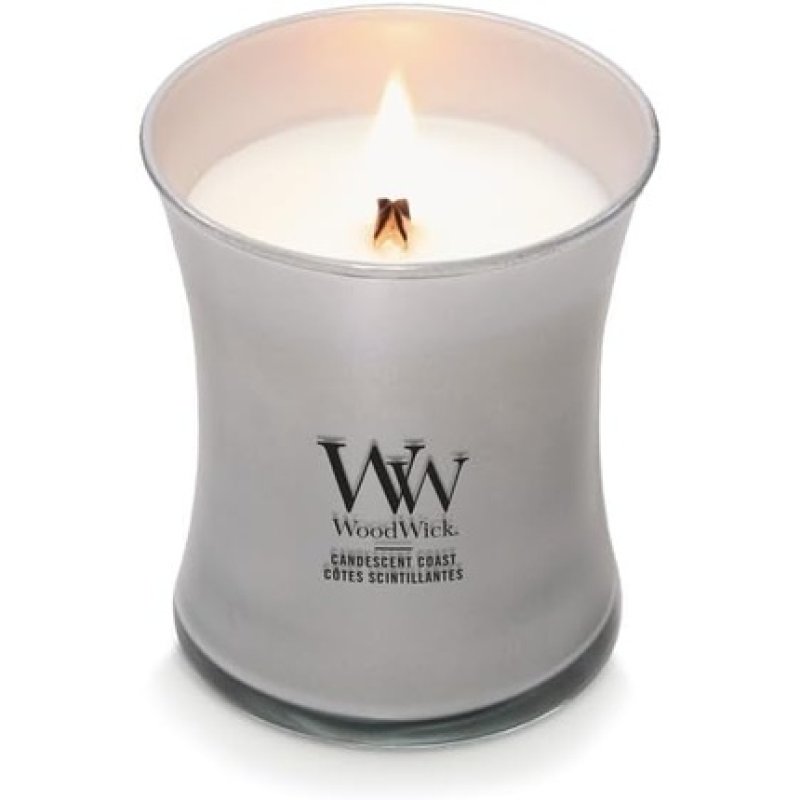 Woodwick Scented Candle with Crackling Wick Candescent Coast Medium