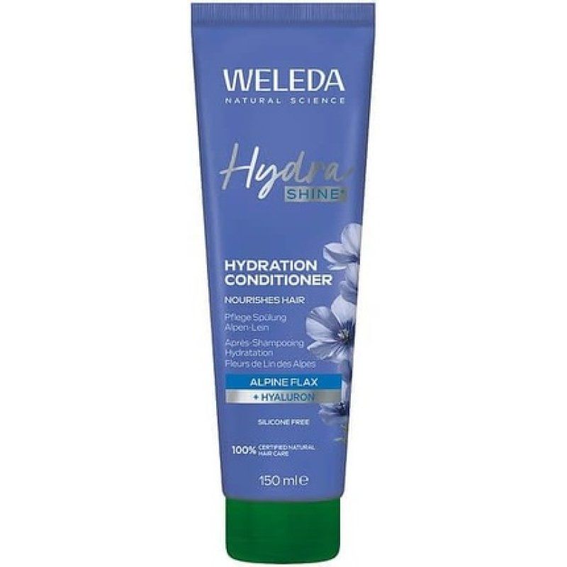 STOCKICX2 - Weleda Hydra Shine Conditioner with Hyaluron and Alpine Flax for Hydration