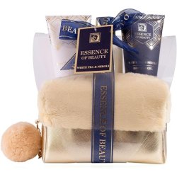 Salsa Essence of Beauty Shower Set Gift for Women in Golden Cosmetic Bag