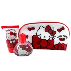 Hello Kitty Bag with Children's Perfume and Body Lotion Toilet Bag