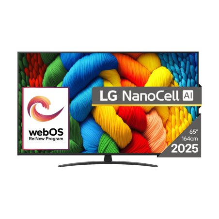LG NanoCell AI 65NANO81A3A TV 165.1 cm (65") 4K Ultra HD Smart TV Wi-Fi Black