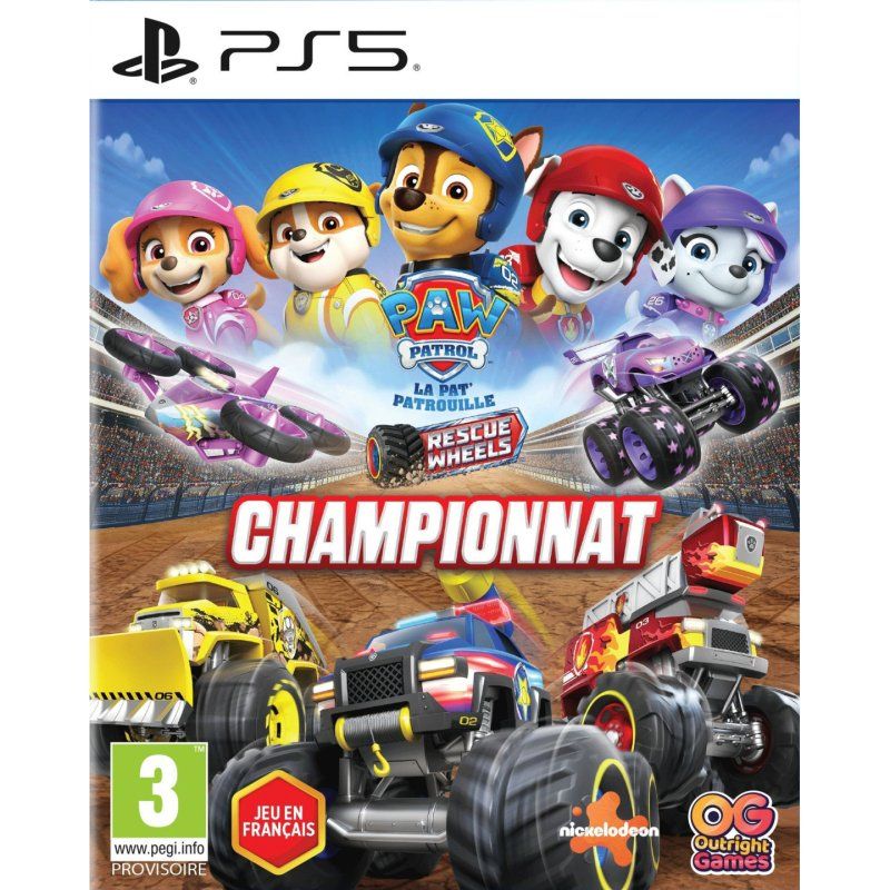 BANDAI NAMCO Entertainment PAW Patrol Rescue Wheels: Championship Standard Français PlayStation 5