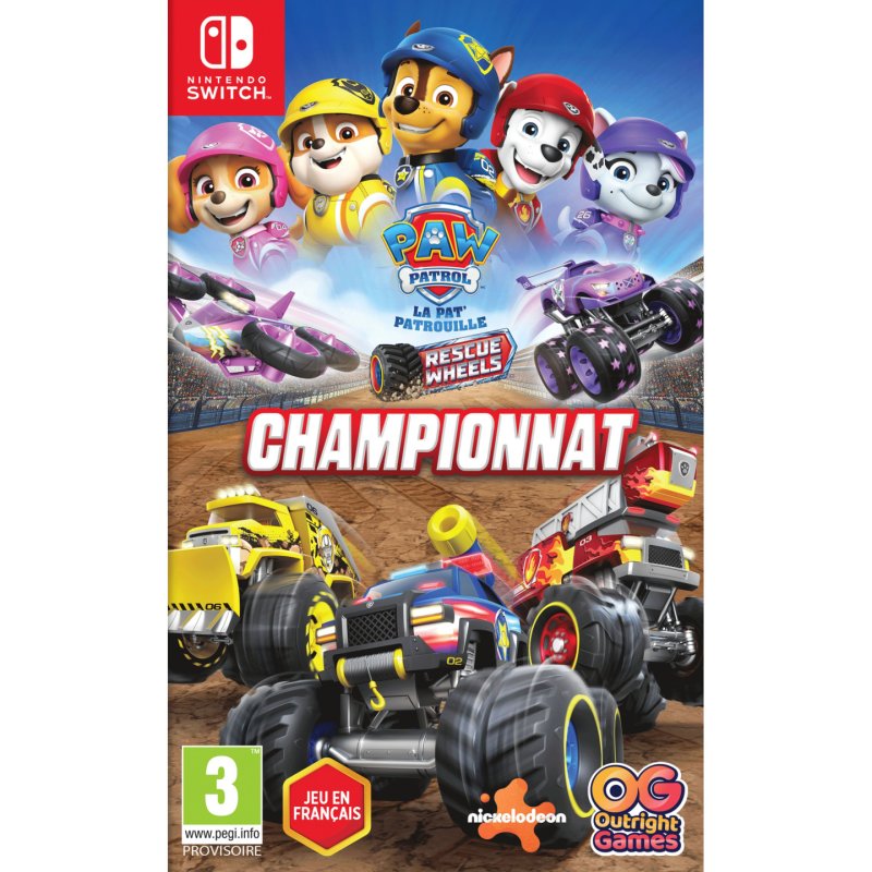 BANDAI NAMCO Entertainment PAW Patrol Rescue Wheels: Championship Standard French Nintendo Switch
