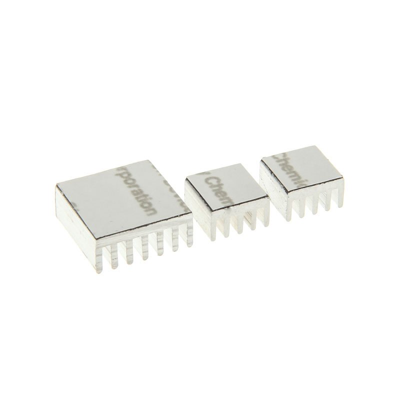 Raspberry Pi Kühlkörper-Set - silber