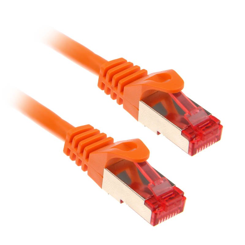 InLine Patch Cable S/FTP PiMF Cat.6 250MHz PVC copper orange 3m