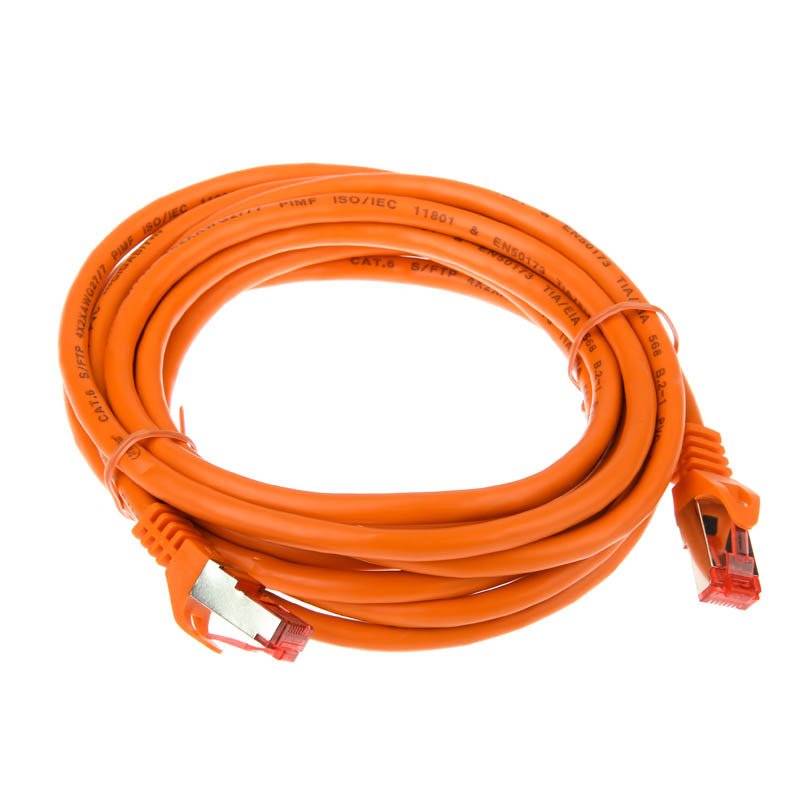 InLine compatible Patchkabel Cat.6, S/FTP (PiMf), 250MHz, orange - 3m