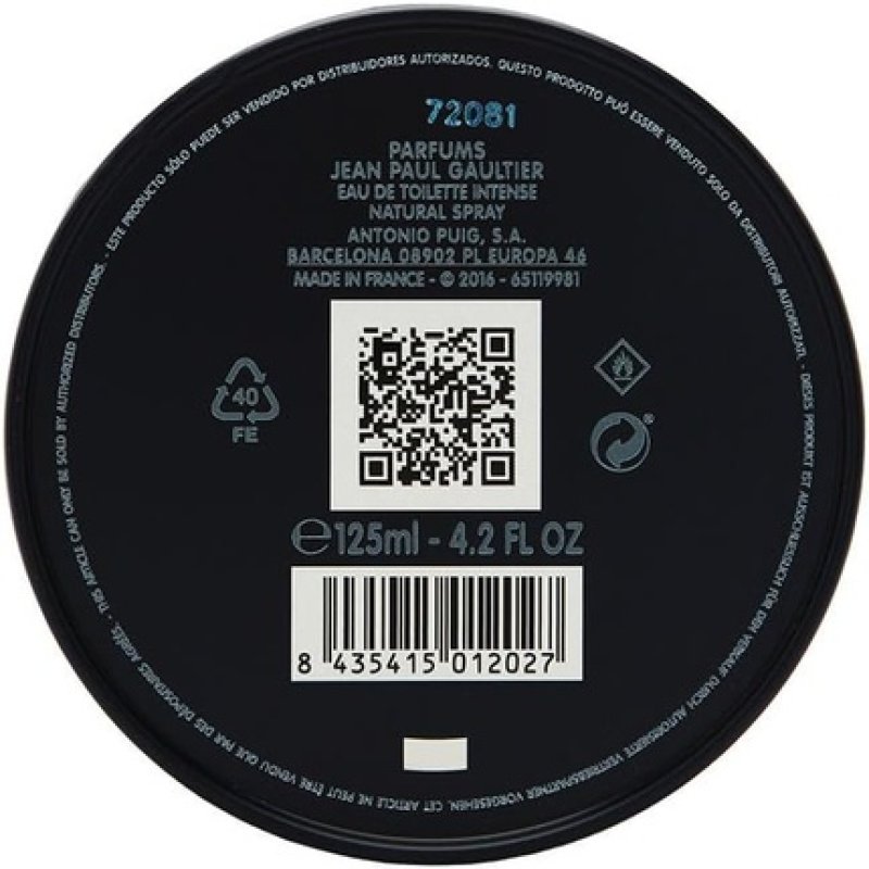 Jean Paul Gaultier Men's Ultra Male Eau De Toilette 40ml