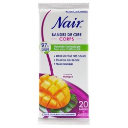 Nair 20 frode wax strips hair removal legs