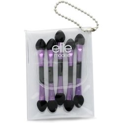 Elite Models Double-Ended Eye Shadow Applicators 5pcs Purple Foam Synthetic