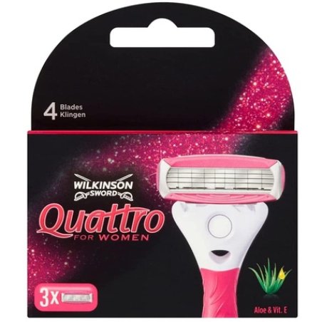 Wilkinson Sword Quattro for Women Razor Blades - Pack of 3