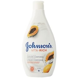 Johnsons Vita Rich Silk Effect Papaya Body Lotion 400ml with Papaya Extract
